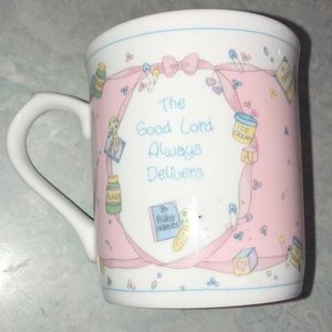 Precious moments new baby girl expected mug